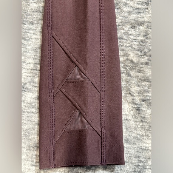 Mondetta Active Leggings Stretch Performance Pockets Crop Lavender Mauve Sz M - Picture 4 of 9